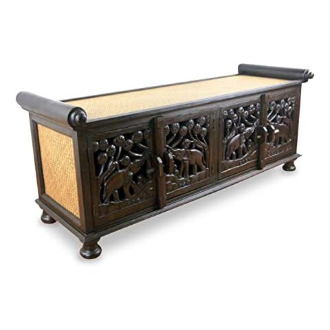 livasia Asiatisches Sideboard, TV-Möbel, HiFi-Sideboard Sitzbank Cover
