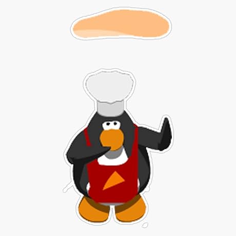 Official Licensed Club Penguin Pizza Parlor Chef Nostalgia Stuffed Animal Puffle Vinyl Decal