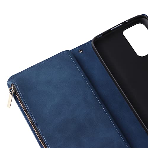 Caso da carteira para Xiaomi Redmi 10, para Xiaomi Redmi 10 Prime Case, Premium Soft Pu Carteira do