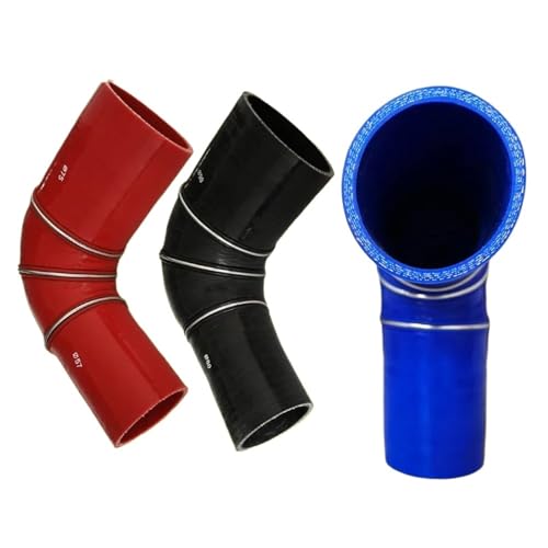Manguera Turbo Intercooler Tubo Entrada Manguera Silicona Diámetro Variable Ángulo Recto 90° Para Admisión Agua Modificada Para Coche Alta Temperatura Presión(ID100mm-160mm)