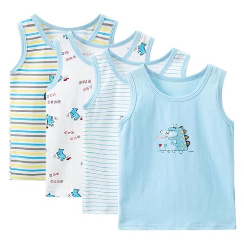 ACMEDE Jungen Baumwolle Unterhemden Ärmellos Tank Top Kinder Gr....
