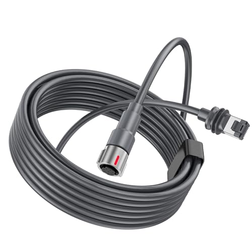 Yctze Câble d'extension pour Antenne Parabolique Performance Gen 3, Câble Ethernet de Remplacement 10 Pieds IP68 avec Connecteur Propriétaire pour Antenne Parabolique et Adaptateurs d'alimentation