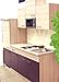 Produktbild SINGLEKÜCHE Pantryküche Aubergine Akazie mit Kühlschrank Spüle Mikrowelle Küchenblock 210 cm