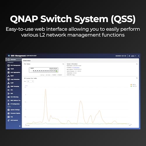 Image of QNAP QSW-IM3216-8S8T-US Industrial-Grade Managed Switch | 8-Port 10GbE SFP+ Fiber, 8-Port Full 10GbE RJ45