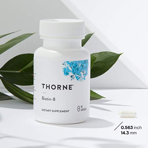 Thorne Biotin 8 - Vitamin B7 (Biotin) For Healthy Hair, Nails, And Skin - 60 Capsules #TOP2