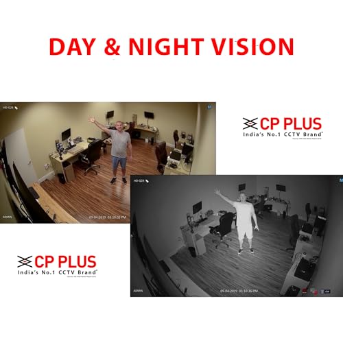 Image of CP Plus 5MP 16 CH DVR, 5MP 8 Dome & 4 Bullet Cameras (Audio Recording) [Night Vision + Built-in MIC Audio + Crystal IR LEDs + Motion Detection] + 4TB HDD + 8 CH SMPS 2 Nos + CCTV Cable + BNC /DC