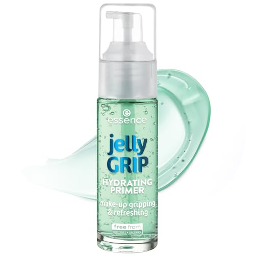 essence jelly GRIP hydrating primer – Feuchtigkeitsspendende Grundierung für glatte & frisch aussehende Haut – Grip für langanhaltendes Make-up – Vegane Kosmetik – 30 ml