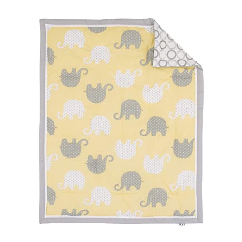 NoJo Dreamer - Yellow/Grey Elephant 8 Piece Comforter Set