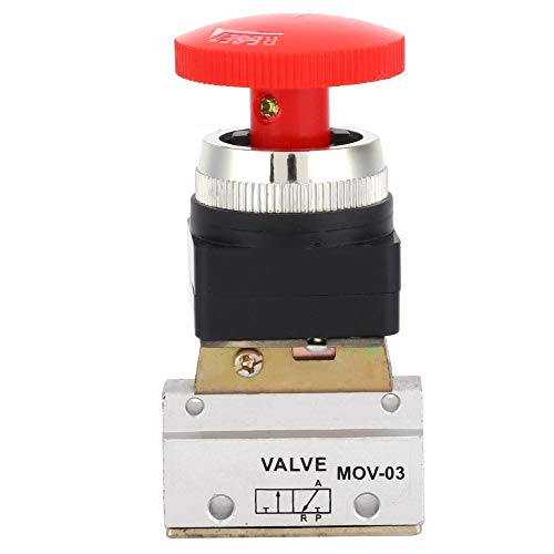 Walfront MOV03 G1/8 Pneumatic Mechanical Valve Push Button Switch 2