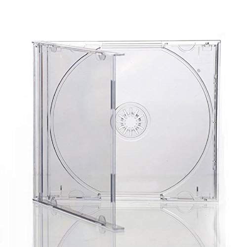50 X Single CD DVD Blu Ray Disc Jewel Case With a Clear Tray and 10.4mm Spine. The same cases as used by music companies for their albums - Image 4