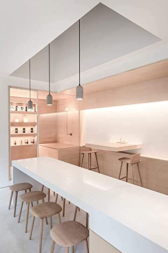 Lámpara de concreto moderna y sofisticada con cable textil para proyectos de interiorismo 7
