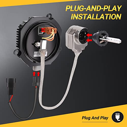 28474-89904 Xenon Hid Headlight Ballast Control Unit With Igniter & D2S Bulb Compatible With Nissan 350Z 370Z Altima Murano Rogue Infiniti G35 G37 Fx35 Qx56 Qx70 -Replaces 28474-8991A Nzmns111Lan #TOP1