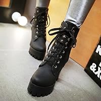 Cocey Damen Stiefeletten mit Absatz Nieten Plateau Ankle Boots (Black, 34 EU) – Ansicht 5