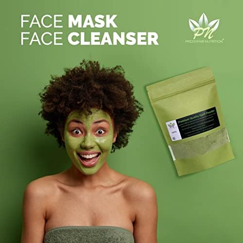 Priddyfair Nutrition Qasil Powder Somalia Face Masks Beauty Secret for Skincare, Body, Hair Scalp & Face Acne Clay Mask Treatment made from Natural Organic Gob Tree Green Leaf (Ziziphus Jujube) 50g