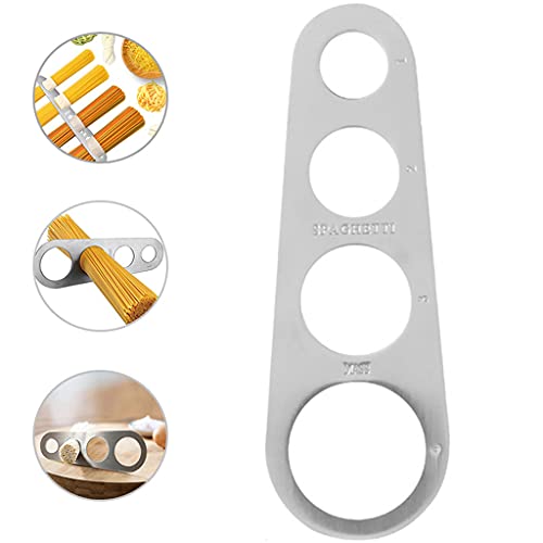 Spaghetti Quantity Measurer, 4-Holes Stainless Steel Noodle Ruler, Reduce Waste