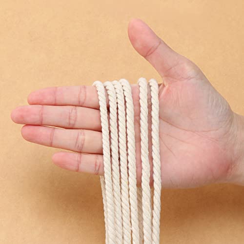 Macrame Cord 5Mm X 109Yards（328Feet, Natural Cotton Macrame Rope - 3 Strands Twisted Macrame Cotton Cord For Wall Hanging, Plant Hangers, Crafts, Gift Wrapping And Wedding Decorations #TOP3
