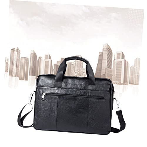 Men's Briefcase Messenger Bag Fashion Briefcase for Business Men's Shoulder Bag Pockets2
