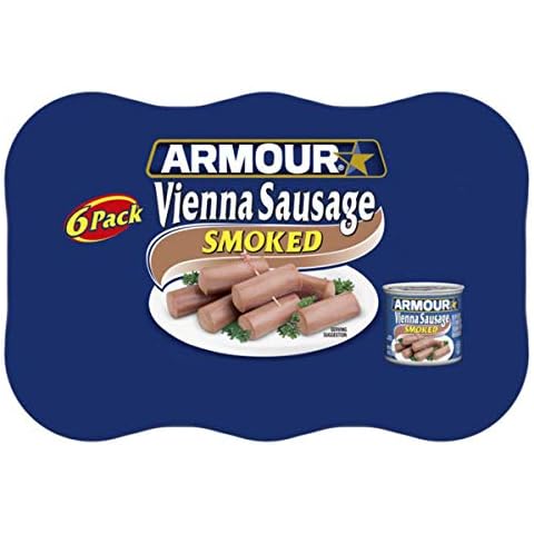 Armour Star Vienna Sausage, Smoked, Canned Sausage, 4.6 Ounce (Pack of 6) Cover