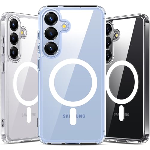 Aunote Galaxy S25 �P�[�X �N���A Magsafe�ɑΉ� SC-51F / SCG311 �}�O�l�b�g���� �X�}�z�P�[�X �X�g���b�v�� ���C�����X�[�d �ČRMIL�K�i �ϏՌ� �ϋv�� �S�ʕی� �M�����N�V�[ S25�P�[�X ����