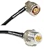 6 feet RG58 Silver Plated N Male Angle to N Female Bulkhead RF Coaxial Cable