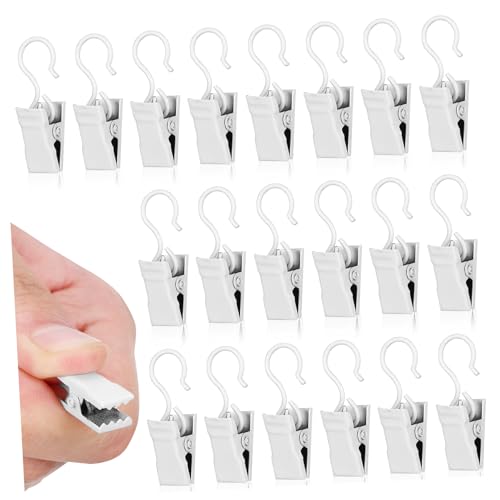 Ipetboom 40Pcs Hook Clips Versatile Curtain and Photo Hangers for Clothes Party Lights and Home Decor Easy to Use Multi Functional for Various Hanging Needs