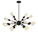 Electro_BP; Vintage Metal Sputnik Large Chandelier With 18 Lights Painted Finish