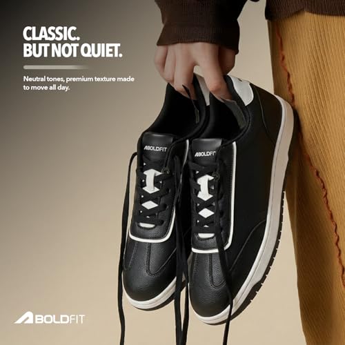 Image of Boldfit Shoes for Man Stylish Sneakers for Man Comfortable Shoes for Men Casual Lace Up Sneakers for Men Lightweight Casual Sneaker Shoe for Boys
