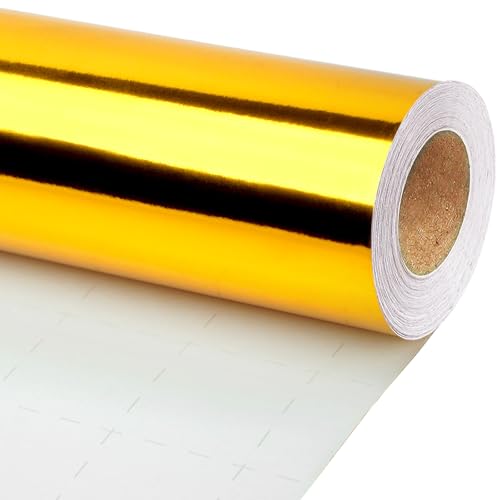 LaRibbons Metallic Wrapping Paper, 17 Inch X 33 Feet, Solid Color Paper Roll, Gift Wrapping Paper Rolls for Wedding, Birthday, Christmas, Baby Shower
