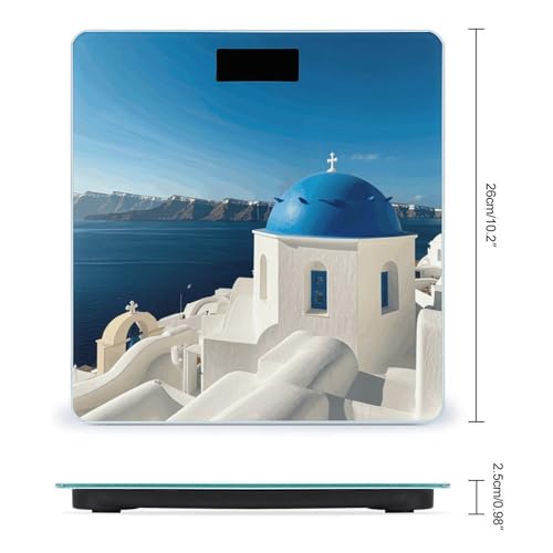 Báscula digital baño vidrio templado Santorini miniatura 2
