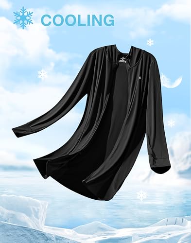 Soothfeel Women's UPF 50+ Swim Cover Up Sun Protection Hoodie SPF Lightweight Jacket Long Sleeve Beach Cover Ups for Women4