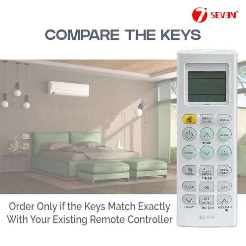 Image of 7SEVEN Compatible with Lg Ac Remote Original AKB73975615 Model 36A Suitable for Lg Mosquito Button Air Conditioner and Make Sure Replicate Genuine Remote Exactly