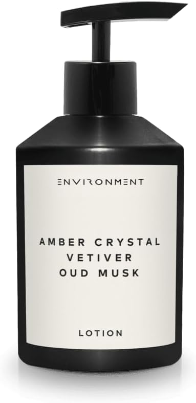 ENVIRONMENT BR540 300ml Body Lotion Amber Crystal, Vetiver & Oud Musk | Inspired by designer perfume. Luxury body lotion with a refined fragrance, moisturizing care for men & women.