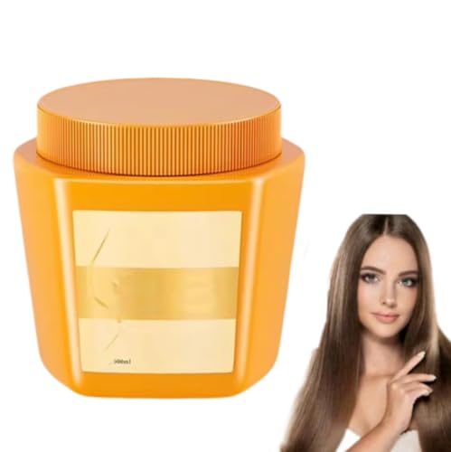 Crema de proteína capilar, crema nutritiva con esencia de aminoácidos, mascarilla reparadora, crema nutritiva, mascarilla reparadora para cabello seco y dañado (1 piezas)