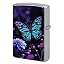 Purple Butterfly and Flowers