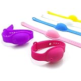LuukUP Pulsera Portátil Dispensador De Mano-Pulsera dispensadora de Silicona líquida rellenable-Equipo multifunción para el Trabajo de Viaje Escolar al Aire Libre-Color Aleatorio