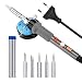 Produktbild Lötkolben Set, VTIN 60W 220V Lötkolben Kit Soldering Iron Set, Lötset Mit Einstellbare Temperatur 220-480°C, 5 PCS Unterschiedliche Lötspitzen, Löten Ständer, Lötzinn