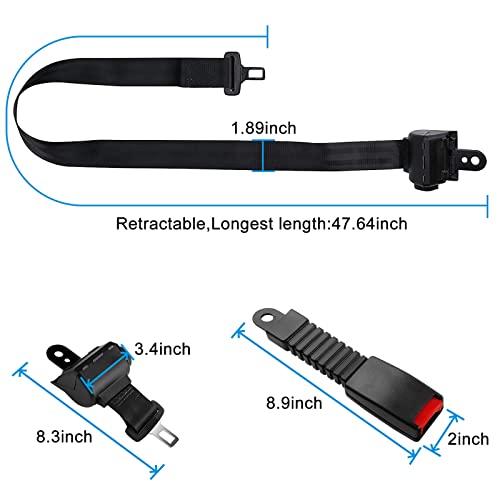 Ilskw Golf Cart Seat Belts Universal Golf Carts Retractable 47" Belts For Ezgo Txt Rxv | Yamaha | Club Car Utv | Atv 2 Set Only #TOP2
