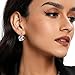 White Bella Drop Earrings Crystals 18K White Gold Plated Hypoallergenic Jewelry for Women