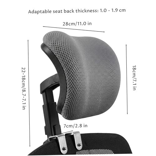 Fixation d'appui-tête de Chaise de Bureau Support Cou réglable S