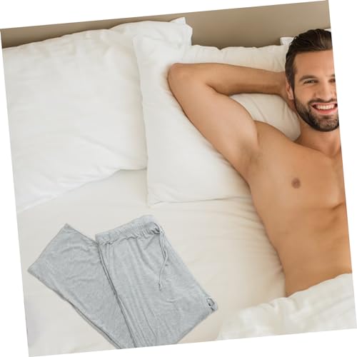 VALICLUD Calças De Pijama Masculinas 2 Peças Para Casa Calças De Pijama Soltas Casuais Para Dormir C