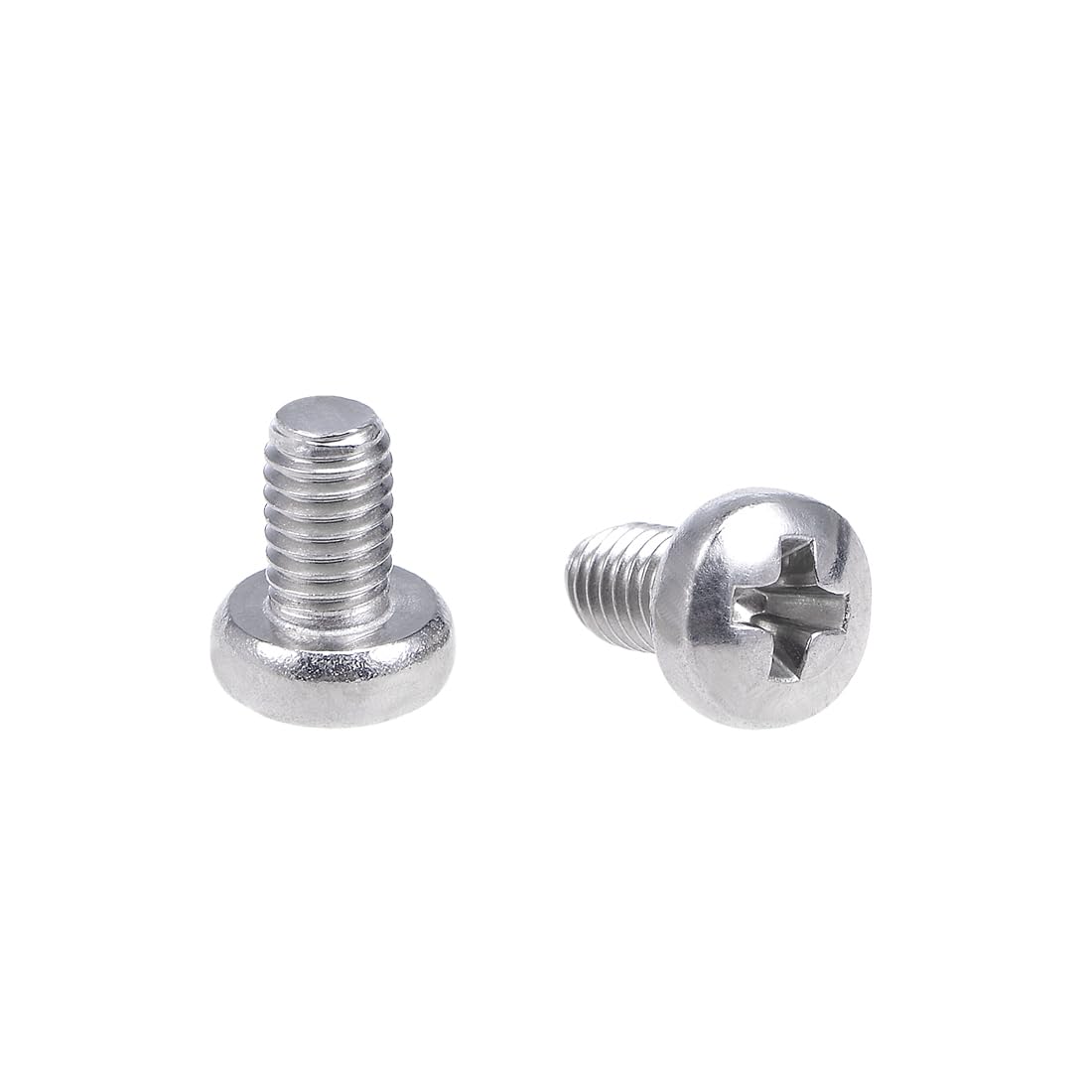 uxcell M3x5mm Machine Screws Pan Phillips Cross Head Screw 304 Stainless Steel Fasteners Bolts 60Pcs