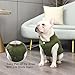 JoyDaog Fleece Hundejacke für Winter kaltes Wetter, Extra Weicher Hundemantel für Kleine Hunde, Winddichte Welpen Weste, Grün XS