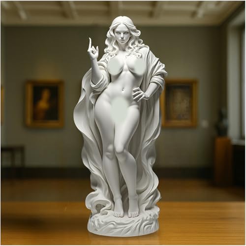 Macamolly Sculpture Doigt du Milieu Sorcière avec Attitude Le symbole original du Talk to The Hand 20 cm Statue de décoration de salon