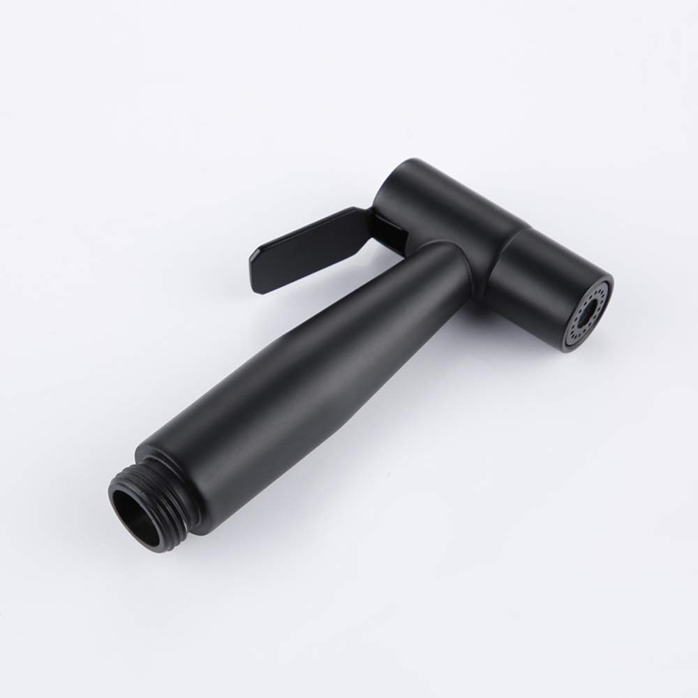 Noir Bidet Pulvérisateur Laiton Kit de Pulvérisation de Toilette Montage Mural Ensemble de Robinet Vaporisateur Hygiénique Parfait pour Hygiène Personnelle