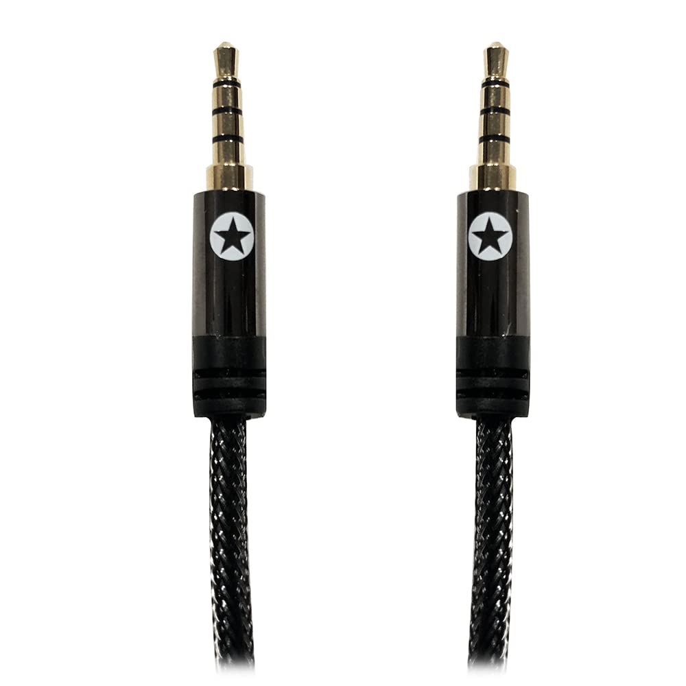 Blackstar TRRS Audio Cable 3.5mm Stereo Mini Jack Support 1.8m Live Streaming Delivery