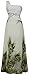 Angel-fashions Women's One Shoulder Peacock Party Peplum Chiffon Wedding Dress