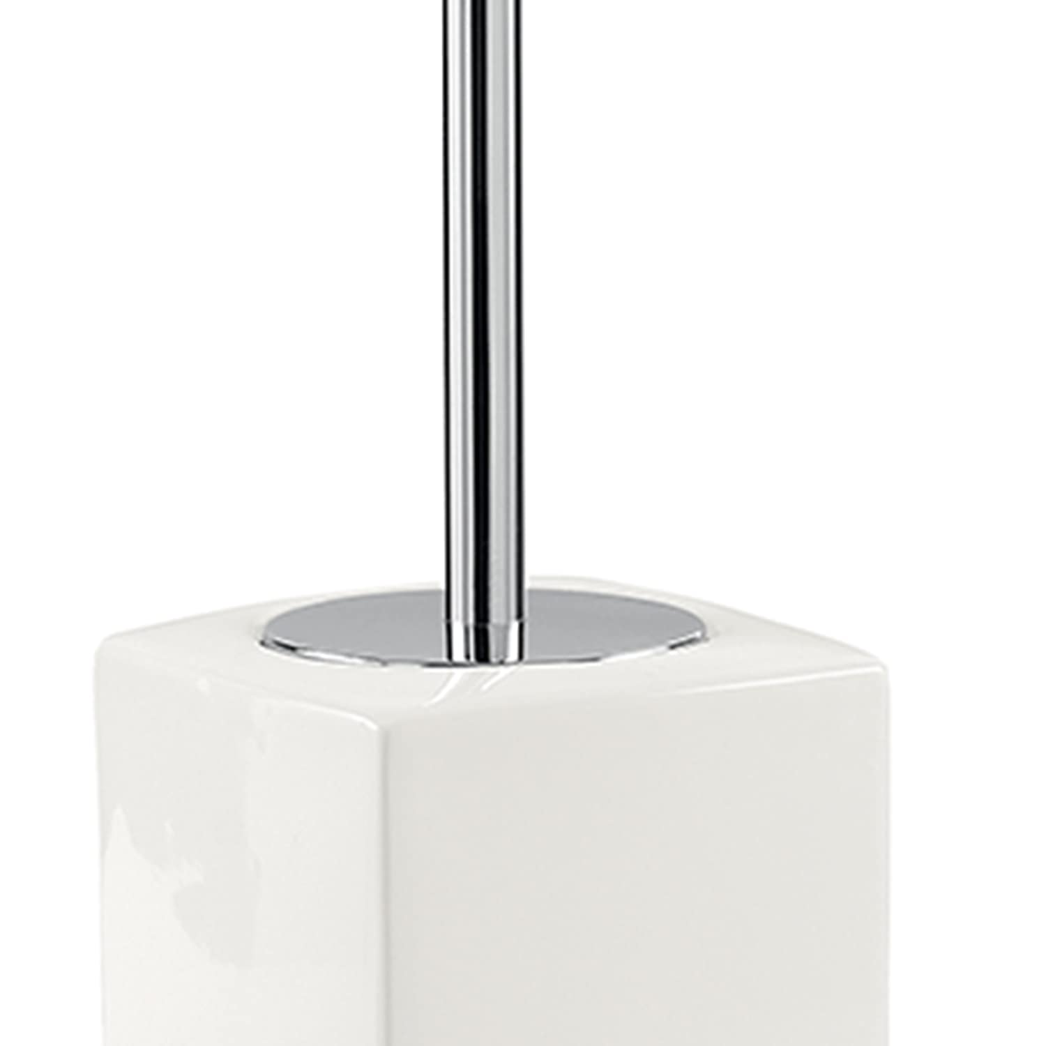 Gedy G-Lucy White Ceramic Toilet Brush Holder, Dimensions 47 x 9.7 x 9.7 cm and Weight 0.85 kg, R&S Design, 2 Year Warranty, Unique - Image 4