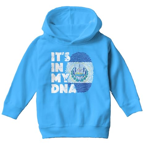 Haase Unlimited It's In My DNA El Salvador Finger Print Toddler/Youth Fleece Hoodie2