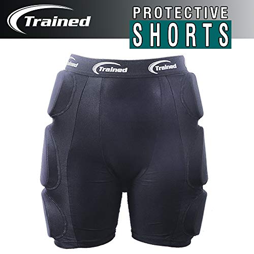 Trained Padded Protective Shorts For Extreme Sports Black #TOP6