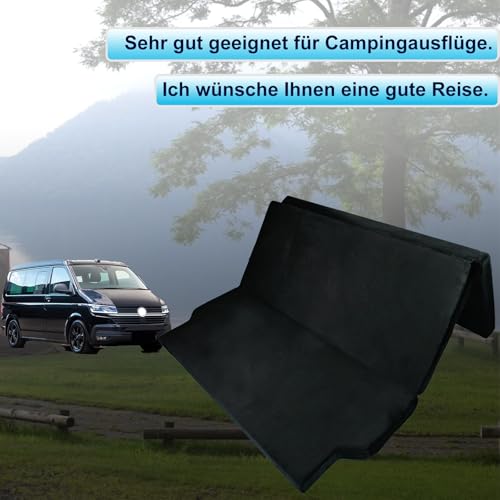 xxjolavv [Verdickte] tragbare Klappmatratze kompatibel mit VW T32 T4 T5 T6 T6.1 T7 Multivan California Beach Caravelle und Transporter 186 * 148 * 8cm Wohnmobil Camper zubehör